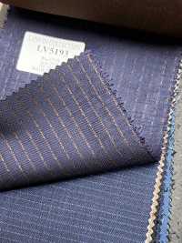 LV5193 LANVIN COLLECTION ネイビー×ブラウン ストライプ[生地] 細井商事株式会社 サブ画像