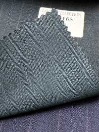 LV6165 LANVIN COLLECTION Super120's ブルーグリーン ストライプ[生地] 細井商事株式会社 サブ画像