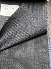 LV6178 LANVIN COLLECTION Super120's ネイビー ストライプ[生地] 細井商事株式会社 サブ画像
