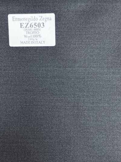 EZ6503 Ermenegildo Zegna TROFEO 濃グレー 無地