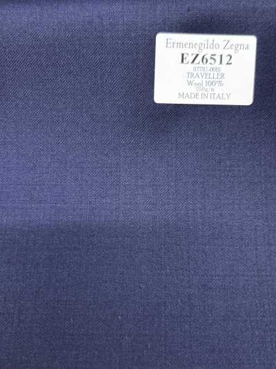 EZ6512 Ermenegildo Zegna TRAVELLER ネイビー 無地
