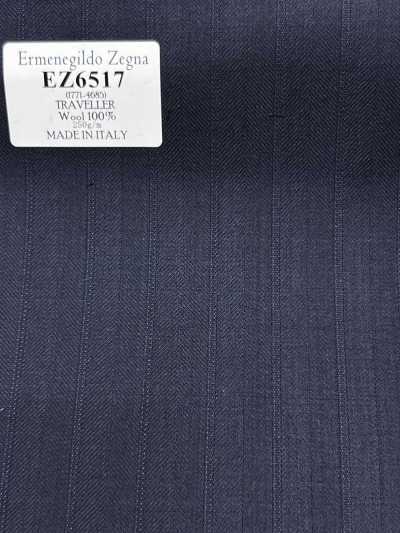 EZ6517 Ermenegildo Zegna TRAVELLER ネイビー ストライプ