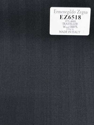 EZ6518 Ermenegildo Zegna TRAVELLER ダークグリーン ストライプ