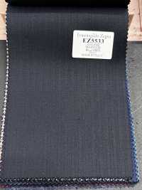 EZ5533 Ermenegildo Zegna TRAVELLER 黒 ストライプ[生地] 細井商事株式会社 サブ画像