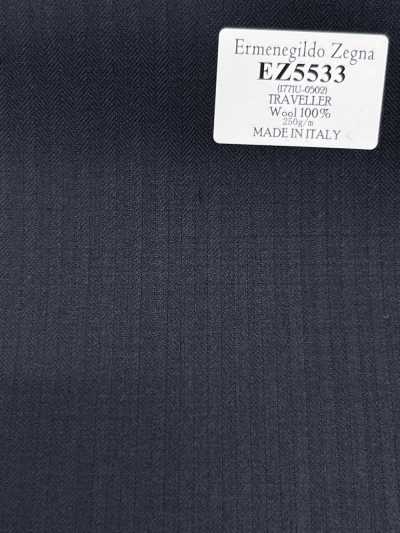 EZ5533 Ermenegildo Zegna TRAVELLER 黒 ストライプ