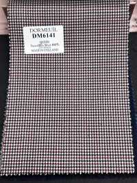 DM6141 DORMEUIL QUEEN Super100's ブラック×レッド 千鳥格子[生地] 細井商事株式会社 サブ画像