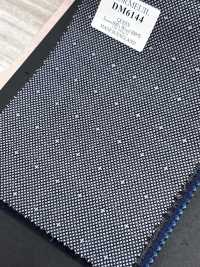 DM6144 DORMEUIL QUEEN Super100's ブラック×ホワイト 刺子柄[生地] 細井商事株式会社 サブ画像