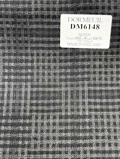 DM6148 DORMEUIL QUEEN Super100's グレー チェック
