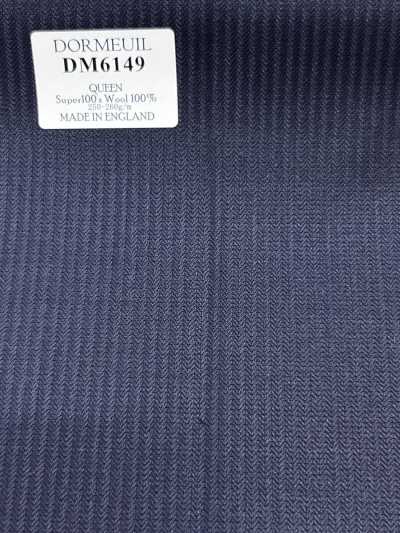 DM6149 DORMEUIL QUEEN Super100's ネイビー ストライプ