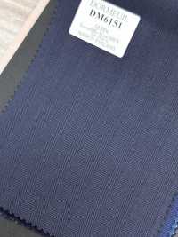 DM6151 DORMEUIL QUEEN Super100's 濃紺 ストライプ[生地] 細井商事株式会社 サブ画像