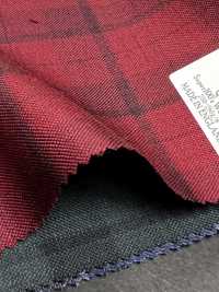 DM5137 DORMEUIL QUEEN Super100's レッド チェック[生地] 細井商事株式会社 サブ画像