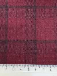 DM5137 DORMEUIL QUEEN Super100's レッド チェック[生地] 細井商事株式会社 サブ画像