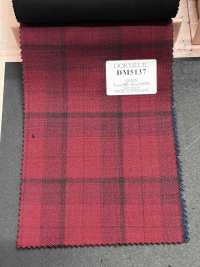 DM5137 DORMEUIL QUEEN Super100's レッド チェック[生地] 細井商事株式会社 サブ画像