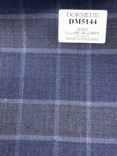 DM5144 DORMEUIL QUEEN Super100's ネイビー チェック