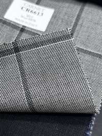 CR6613 CARNET 3PLY ライトグレー チェック[生地] 細井商事株式会社 サブ画像