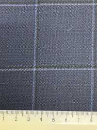 CR6615 CARNET 3PLY ネイビー チェック[生地] 細井商事株式会社 サブ画像
