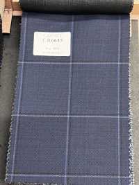CR6615 CARNET 3PLY ネイビー チェック[生地] 細井商事株式会社 サブ画像