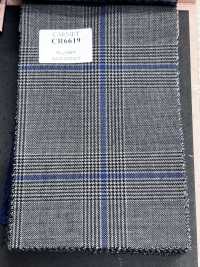 CR6619 CARNET グレー×ブルー チェック[生地] 細井商事株式会社 サブ画像