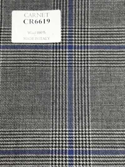 CR6619 CARNET グレー×ブルー チェック