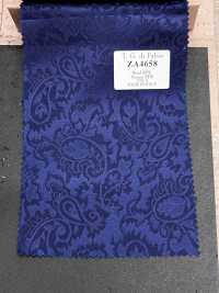 ZA4658 T.G.di Fabio ブルー ペイズリー ジャカード[生地] 細井商事株式会社 サブ画像